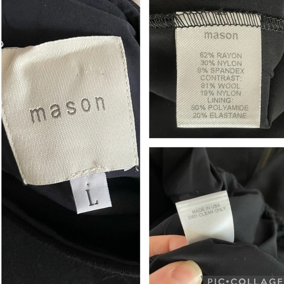 MASON BY MICHELLE MASON Racer Dress With Lace Skirt Large - Picture 2 of 9